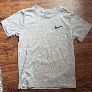 Nike Heather Gray Tee with Black Logo